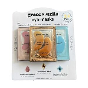 Grace & Stella Under Eye Masks For Dark Circles, Puffiness & Wrinkles NWT